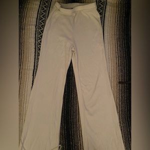 White Flare Leggings